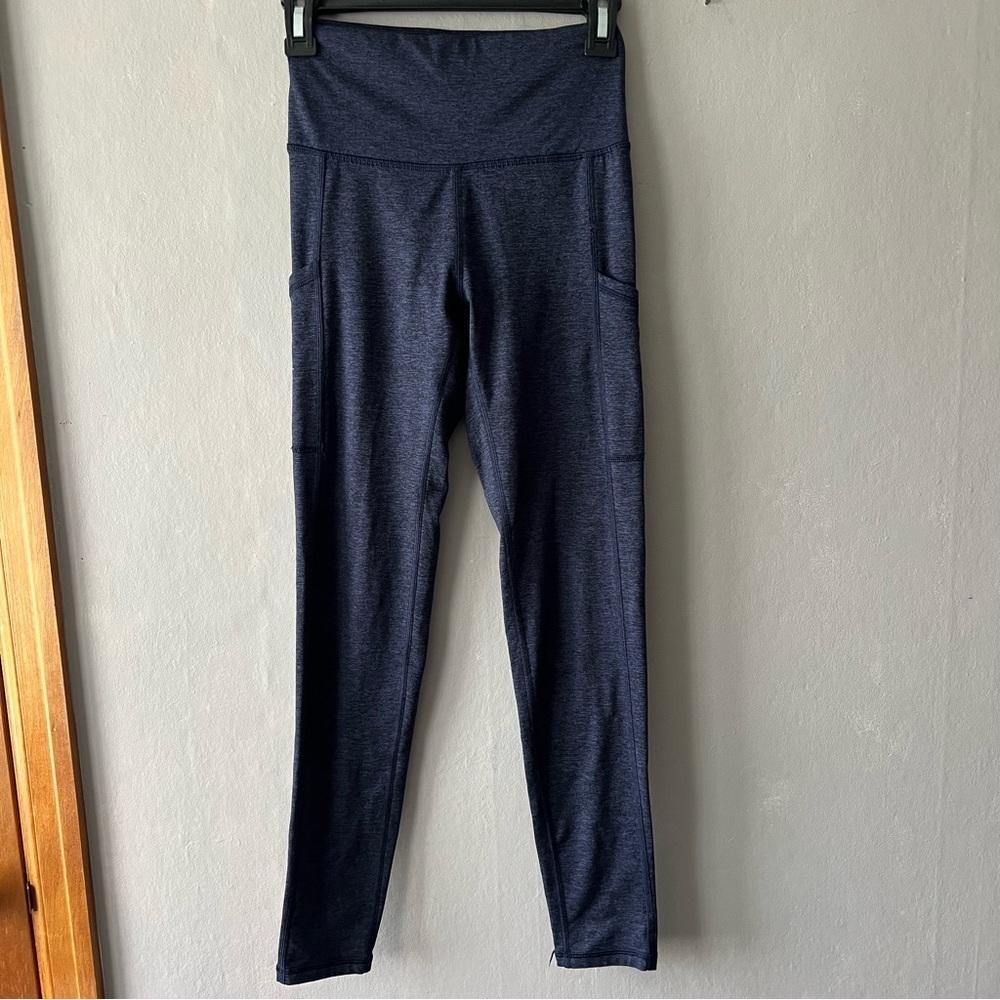 Aerie Chill Play Move Navy Blue Pocket Leggings Size S